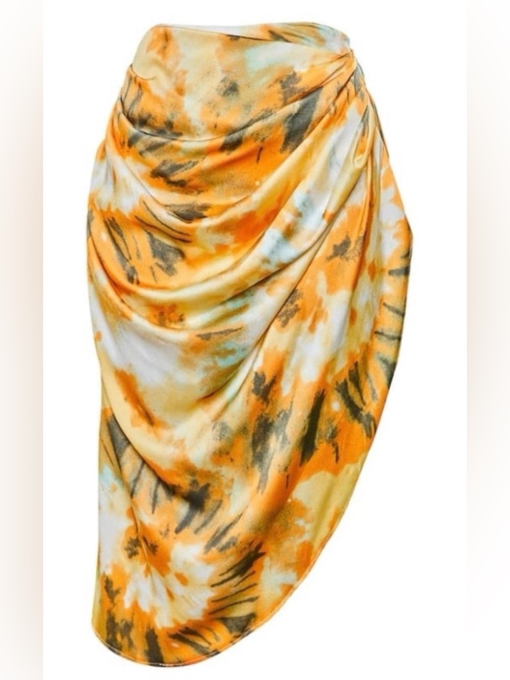 Pretty little thing size 2 orange tie dye skirt